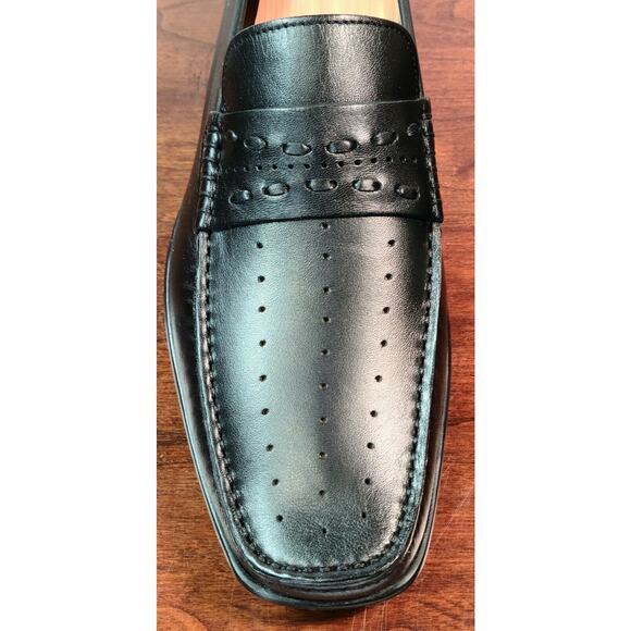 Taryn Rose Abram Delphy Neron Black Slip On Loafer Men\'s Size 10, New With Box main image 4